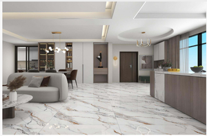 Lujosas Baldosas Cerámicas Blancas con Aspecto de Mármol de 60x120 cm, Diseño Moderno para Paredes de Baños, Salas de Estar de Hoteles, Pisos de Dormitorios - Product Image 6