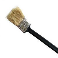 Pinceau de peinture triangulaire de qualité industrielle pour radiateur à cadre, manche long, poils de sanglier doux, option OEM pour le bricolage domestique