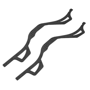 1 paio di piastre laterali del telaio in fibra di carbonio per assiali SCX10 Pro Scx10pro RC ricambi accessori per auto