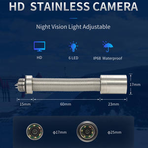 Cámara de Inspección de Tuberías de Alcantarillado de 20 m, Pantalla LCD de 4,3 Pulgadas, 1000TVL, Lente de 17 mm, Endoscopio Industrial Tipo Serpiente, Función DVR, CMOS H.264, Tarjeta de Memoria, IP68 - Product Image 4