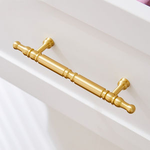 Groothandel Messing Scandinavische Stijl Modern Licht Luxe Pull Hardware Goud Enkel Gat Franse Knop - Product Image 4