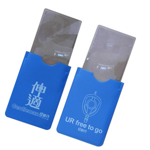 Carte de visite multifonction promotionnelle de loupe de lecture en PVC <span class=keywords><strong>Obest</strong></span> avec loupe et règle - Product Image 2