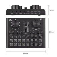 Clavax CLSC-ZXV8-PLUS Ensemble de carte son de mixage professionnelle sans fil Équipement Console audio Scène en direct Studio Mixage DJ Double appareil