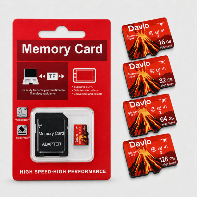 Hot-selling Plastic TF Memory Cards 32GB/64GB/128GB/256GB Class 10 High Speed CE RoHS FCC Certified Compatible Mobile Phones