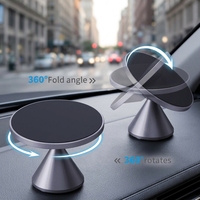 Support de téléphone portable magnétique portable en alliage d'aluminium Fy72-A pour camion et voiture avec rotation réglable