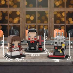 Set di Costruzioni Horror Movie Blockhead: Kit Modello in Plastica da Collezione per Decorazioni Spaventose di Halloween - MOC - Product Image 3