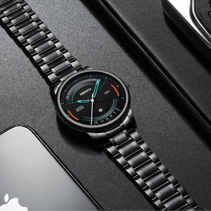 Montre Chronographe de Luxe Noire à Quartz, Étanche, Bracelet en Acier Inoxydable, Cadran en Verre, Livrée en Boîte - Product Image 3