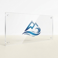 Panneau de signalisation professionnel en acrylique pour bureau, plaque personnalisée avec logo de marque, fabrication ODM de qualité supérieure, signalétique murale moderne et impressionnante pour entreprises