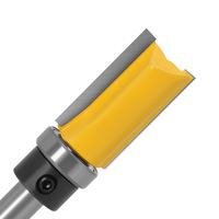 Fresa de carburo de 8 mm con vástago para carpintería, para copiar y recortar patrones en madera, con rodamiento, herramientas de corte CNC