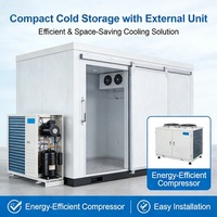 Chambre froide commerciale R-410A de 5, 10, 15, 20 tonnes, chambre froide solaire personnalisée de petite, moyenne et grande taille