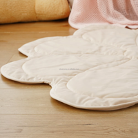Alas Main Bayi Empuk Nyaman Awet Berbahan Minky Bordir Quilted Motif Bunga Kecil untuk Waktu Bermain Balita