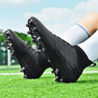 Chaussures de football professionnelles d'extérieur respirantes à crampons longs pour entraînement sur gazon artificiel TF