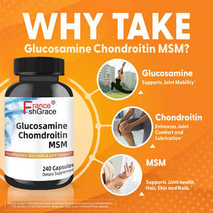 Fabricante de Suplementos Dietéticos de Glucosamina y Condroitina, Apoya la Salud de las Articulaciones con MSM, 240 Cápsulas de Glucosamina y Condroitina - Product Image 3