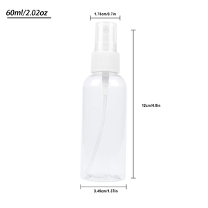 PET Transparent Clear <b>Plastic</b> Fine Mist Continuous <b>Empty</b> Body Spray <b>Bottle</b> 100ml 150ml 200ml 250ml 500ml - Product Image 2