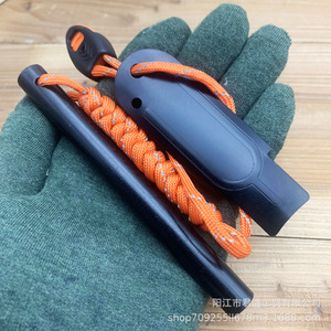 Magnesium Rod <b>Fire</b> <b>Starter</b> 12.7x127mm Outdoor Survival Tool With Whistle And Lanyard For Camping Hiking - Product Image 3