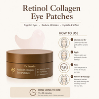 Patchs Hydrogel Encapsulés au Rétinol et au Collagène OEM/ODM pour le Contour des Yeux – Masque Doux Anti-Cernes