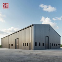 Estructura Metálica de Acero para Almacenes, Talleres y Hangares, sin Columnas Centrales, en Oferta