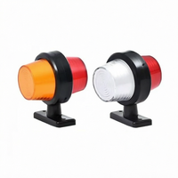 Feu de position latéral LED rouge et blanc 12/24V pour camion, remorque, châssis de poids lourd