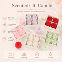 Handgemachtes Rosen-Duftkerzen-Set SH-M01 Großhandel Haushalt Qixi Festival Valentinstag Geschenk Duft-Souvenir-Kerze