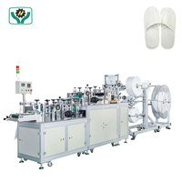 Machine à pantoufles d'hôtel en tissu non tissé jetable, pantoufles à semelle écologique 4-5mm, machine de fabrication de pantoufles pour spa et hôtels
