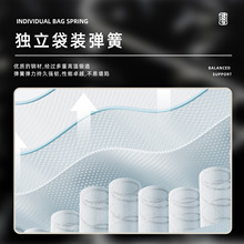 Bộ nhớ giường <span class=keywords><strong>matress</strong></span> Topper giá rẻ bọt giường nệm tấm lót cuộn lên trong một hộp carton cho đôi thêm dài nệm - Product Image 4