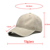 Gorras de Béisbol de Sarga de Algodón 100% Premium de 295 g/m², con Logotipo Personalizado, Impresión por Transferencia de Calor, Unisex, Estilo Vintage Deportivo