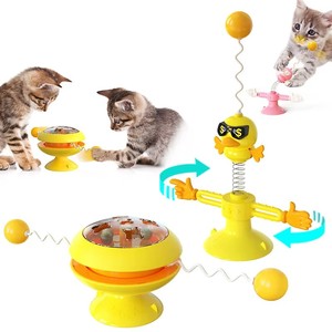 Juguete para Gatos con Resorte y Bola Giratoria, Juguete de Entretenimiento para Gatos con Dibujos Animados - Product Image 6