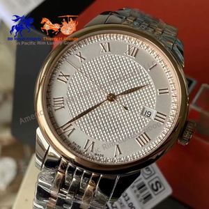 Reloj Mecánico Clásico para Hombre de Calidad 5A con Escala de Números Romanos, Patrón de Uñas Estilo París, Correa Impermeable, Reloj con Calendario - Product Image 4