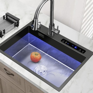 Évier de cuisine intelligent à ultrasons en acier inoxydable nano avec robinet, <span class=keywords><strong>lave</strong></span>-<span class=keywords><strong>vaisselle</strong></span> multifonctionnel pour fruits et légumes - Product Image 6