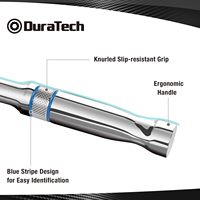 Clé à cliquet DURATECH 3 pièces 1/4" 3/8" 1/2" 90 dents, à dégagement rapide, réversible, en Cr-V, outil à douilles robuste de qualité industrielle