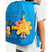 Porte-clés en peluche soleil mignon personnalisables en gros avec nœud, porte-clés soleil Kawaii, superbes cadeaux pour sacs à dos, sacs à main, breloques