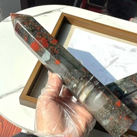 Vente en gros de pierres naturelles de guérison, pointes de cristal en pierre de sang de dragon, obélisques polis pour cadeau de mariage, décoration spirituelle