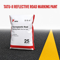 Peinture de marquage routier en polyester à séchage rapide, haute brillance, pour la rénovation des surfaces routières neuves et anciennes, emballage de 25 kg