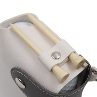 Accessoire de collecteur de balles de golf en cuir PU personnalisé équipement de sport portable pour transporter des balles de golf
