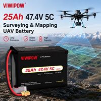 Paling Populer -40 ° Baterai Drone Lipo Semi-solid State 5C 12S/14S/18S 25000mAh Tahan Dingin Ekstrem untuk Survei UAV