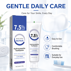 Whitening <strong>Toothpaste</strong> OEM ODM 120g 7.5% NHAP Hydroxyapatite <strong>Toothpaste</strong> for Enamel Repair Stain Removal Mint Breath Oral Care Gel - Product Image 5