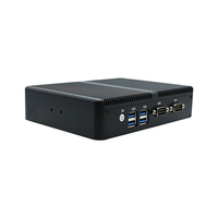 Mini PC industrial sin ventilador Mini PC Core i5 4200U I3 5005u 2955U Dual LAN VGA HD integrado IoT Windows7/10Linux decodificador HTPC