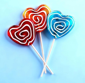 Sucette transparente en forme de cœur, bonbon dur, <span class=keywords><strong>confiserie</strong></span>, <span class=keywords><strong>Saint</strong></span>-<span class=keywords><strong>Valentin</strong></span> - Product Image 3