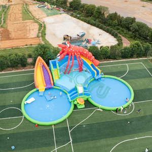 AOYU Nouveau Design Piscine Circulaire Centre de Jeu Gonflable pour Tout-Petits Homard <span class=keywords><strong>Parc</strong></span> Aquatique avec Toboggan pour Enfants et Adultes - Product Image 1