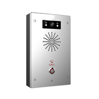 Intercomunicador de video IP bidireccional de alta durabilidad SIP 2,0 Acceso de puerta de un toque Red POE Teléfono VoIP para ascensores de apartamentos