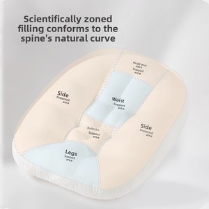 Coussin multifonction pour nouveau-né anti-sursaut, <span class=keywords><strong>tapis</strong></span> de couchage incliné apaisant, matelas bionique pour réveil doux, dessin animé toutes saisons - Product Image 4