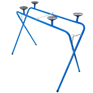 Support de <span class=keywords><strong>pare</strong></span>-<span class=keywords><strong>brise</strong></span> métallique robuste avec 4 ventouses en caoutchouc, design pliable en X, table de travail réglable pour l'automobile - Product Image 2