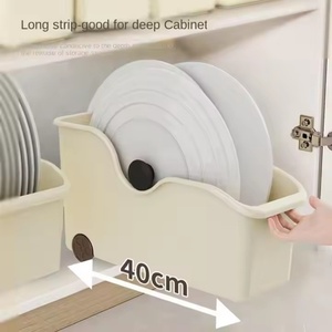 Organizador de almacenamiento de oficina de cocina de plástico plegable multifuncional cuadrado moderno tamaño pequeño al por mayor Material PP - Product Image 3