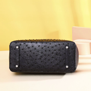 Bolsos de Diseñador de Marcas Famosas, Bolsos de Lujo para <span class=keywords><strong>Mujer</strong></span>, Sac Carre con Motivo de Avestruz, Cierre Magnético, Diseño Moderno, Multicolor - Product Image 6
