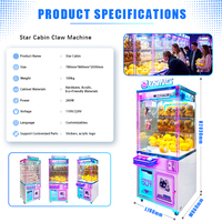 Machine à griffes d'arcade Kising pour enfants, attrape-jouets, machine à griffes personnalisable pour peluches et poupées