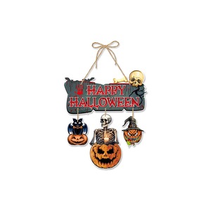 Set Decorazioni <span class=keywords><strong>Halloween</strong></span> da Appendere: Testa di Strega, Lettere 'Boo', Insegna 'Happy <span class=keywords><strong>Halloween</strong></span>', Gatto, Zucca, <span class=keywords><strong>Scheletro</strong></span>, Stivali, Striscione per Festa Spettrale - Product Image 5