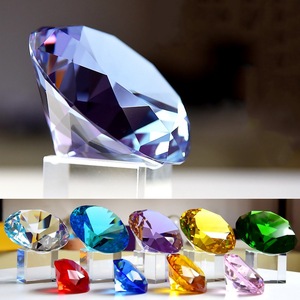 Moderne Simple K9 Cristal Verre Diamant Table Décoration Couleur Cristal Diamant Cristal Artisanat - Product Image 4