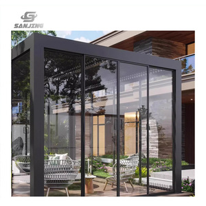 Backyard Wholesale <strong>Canopy</strong> <strong>Gazebo</strong> Modern Automatic <strong>Patio</strong> <strong>Gazebo</strong> <strong>Outdoor</strong> Arches <strong>Aluminium</strong> Pergola Opening Louvred Roof