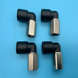 Nuovo Genuino &PLC Gomito Femmina 1/<span class=keywords><strong>2</strong></span>" X 3/8" NPT Nylon/Nichel Ottone Connettore a Pressione *Valore Premium* Disponibile - Product Image 1