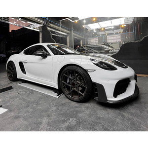 Nouveau kit de pare-chocs avant en fibre de carbone pour 718 Boxster Cayman 2016-2024 - Fixation par boulons, ajustement universel - Product Image 5